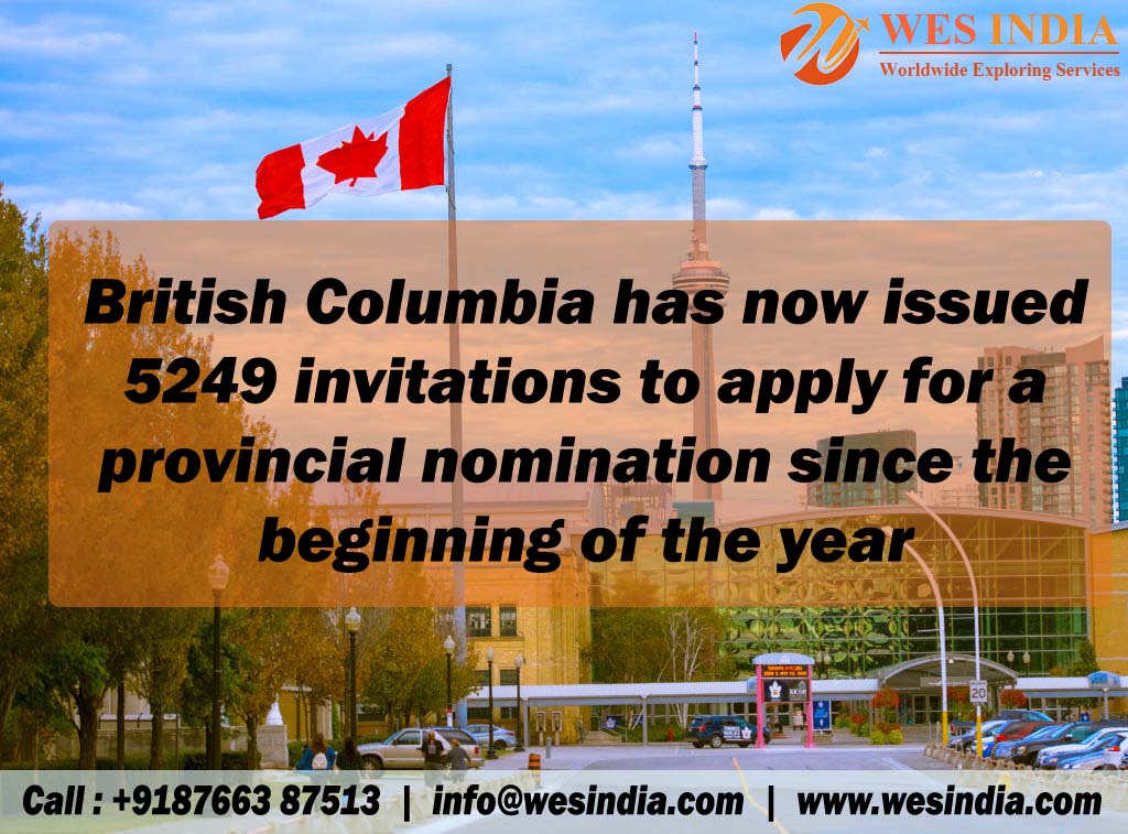 British Columbia invites 373 in new PNP draws || Wes India