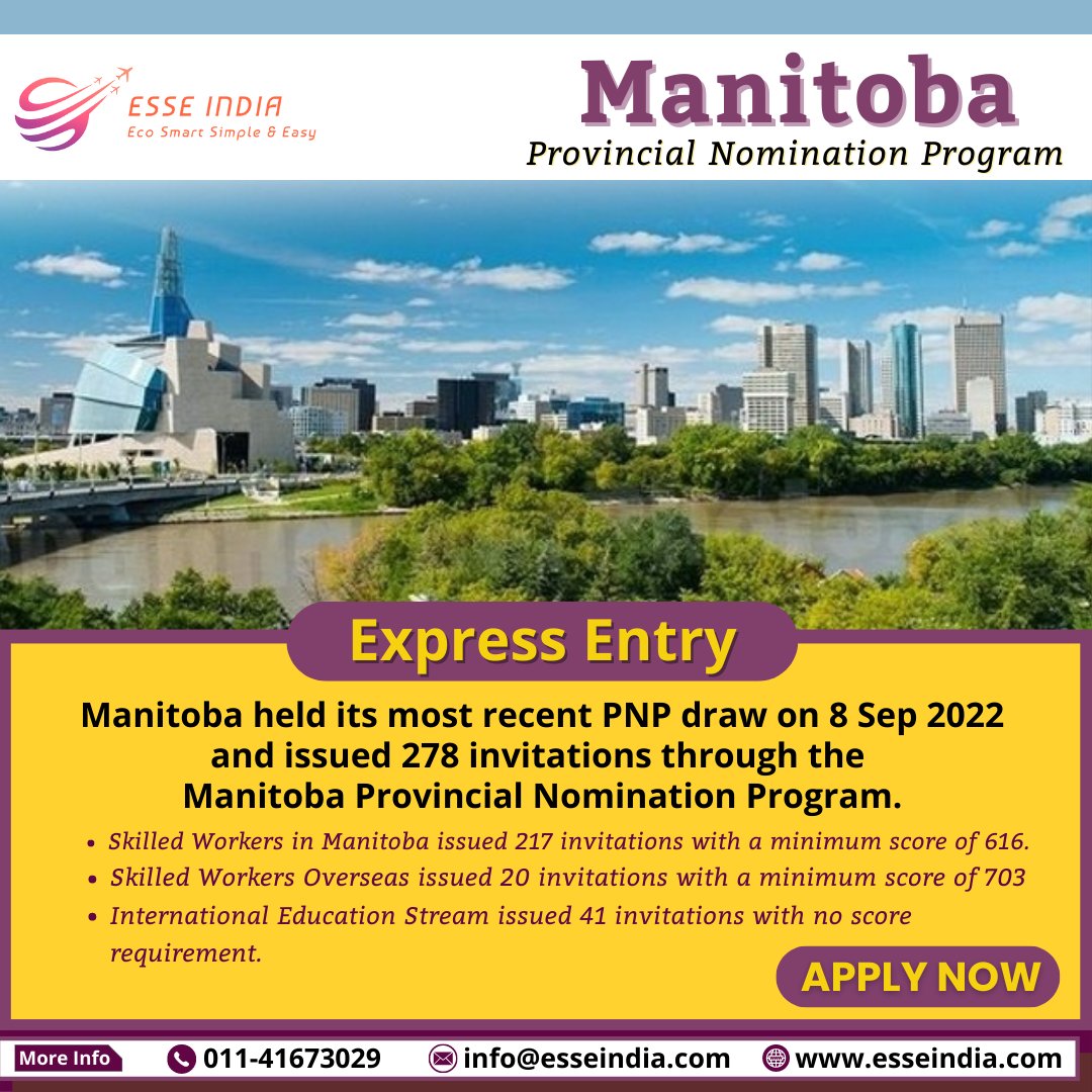 Saskatchewan, Ontario, Manitoba, and BC hold PNP immigration draws this week