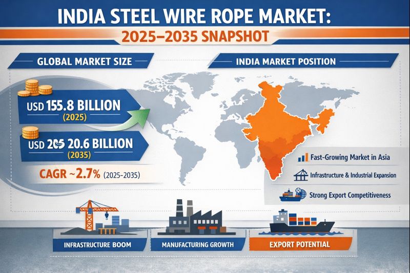 
India Steel Wire Rope Market Overview 2025–2035
